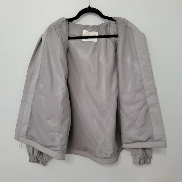 Natural Reflections Landscape Windbreaker Rain Jacket Size XL Light Grey Outdoor - Picture 9 of 14